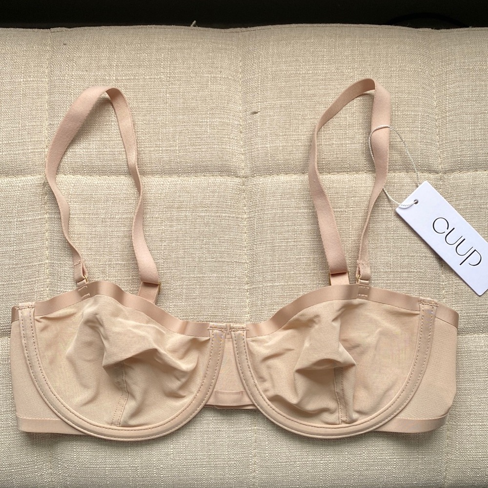 CUUP The Balconette Mesh in Sand in 32C